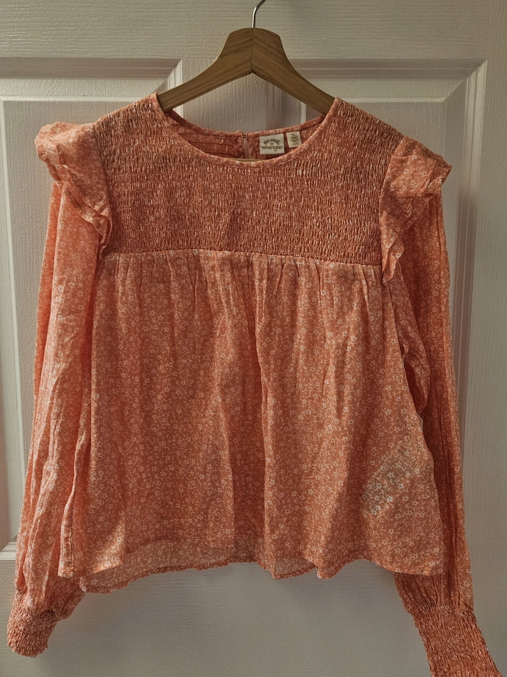 Billabong Salmon Floral Wrangler Blouse